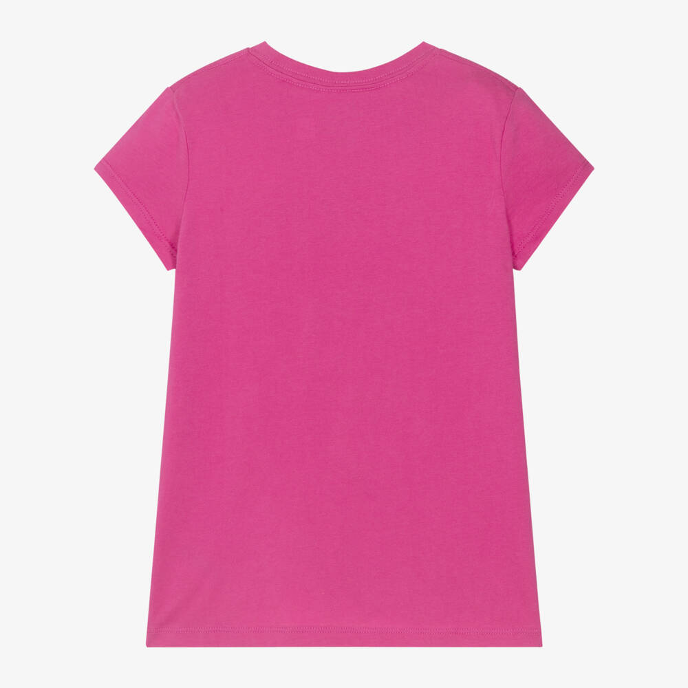 Ralph Lauren-Girls Floral Pony Pink Tee | Childrensalon Outlet