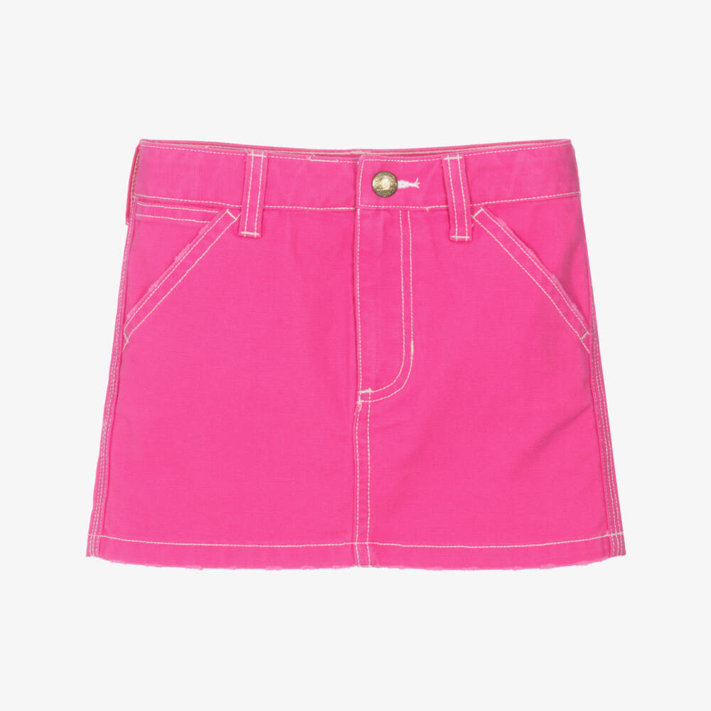 Ralph Lauren-Girls Fuchsia Canvas Cotton Skirt | Childrensalon Outlet