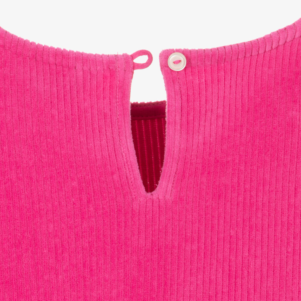Ralph Lauren-Girls Fuchsia Corduroy Dress | Childrensalon Outlet