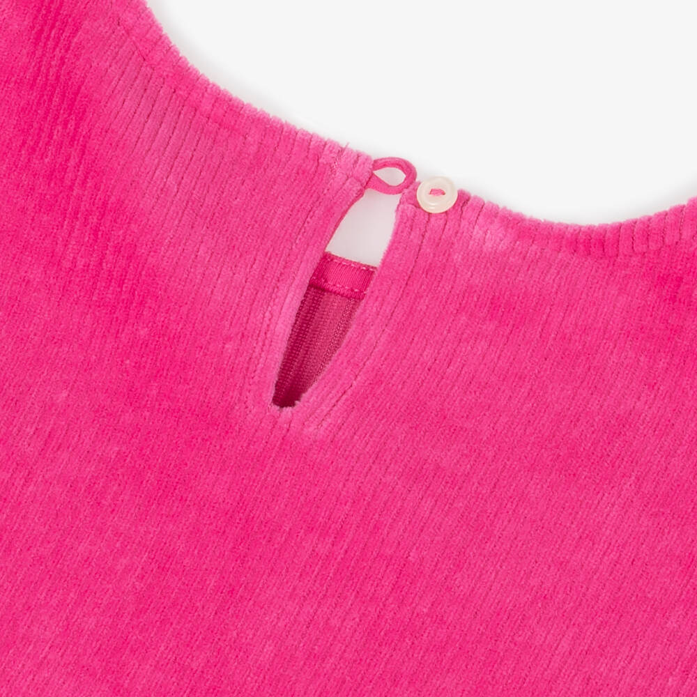 Ralph Lauren-Girls Fuchsia Corduroy Dress | Childrensalon Outlet