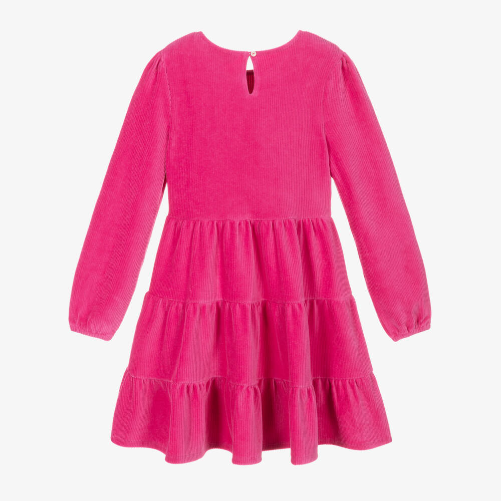 Ralph Lauren-Girls Fuchsia Corduroy Dress | Childrensalon Outlet