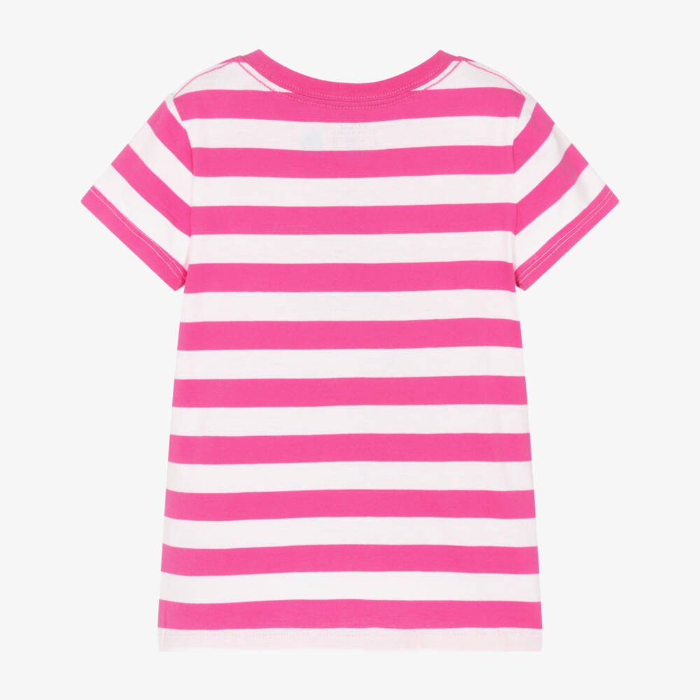 Ralph Lauren-Girls Fuchsia Cotton Bear Top | Childrensalon Outlet