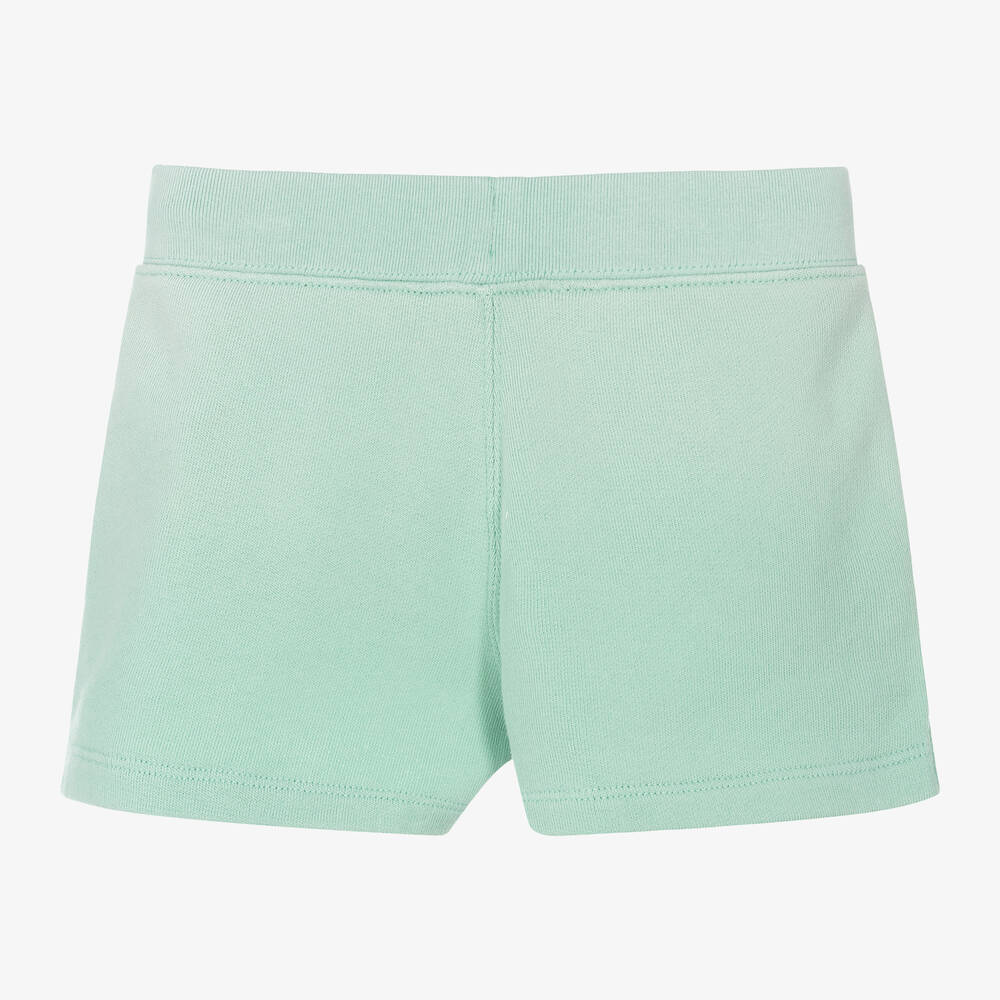 Ralph Lauren-Girls Green Cotton Shorts | Childrensalon Outlet