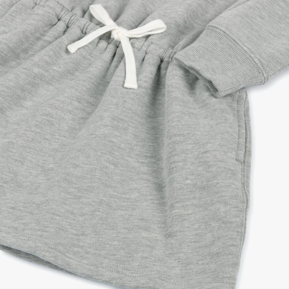 Ralph Lauren-Girls Grey Bear Jersey Dress | Childrensalon Outlet