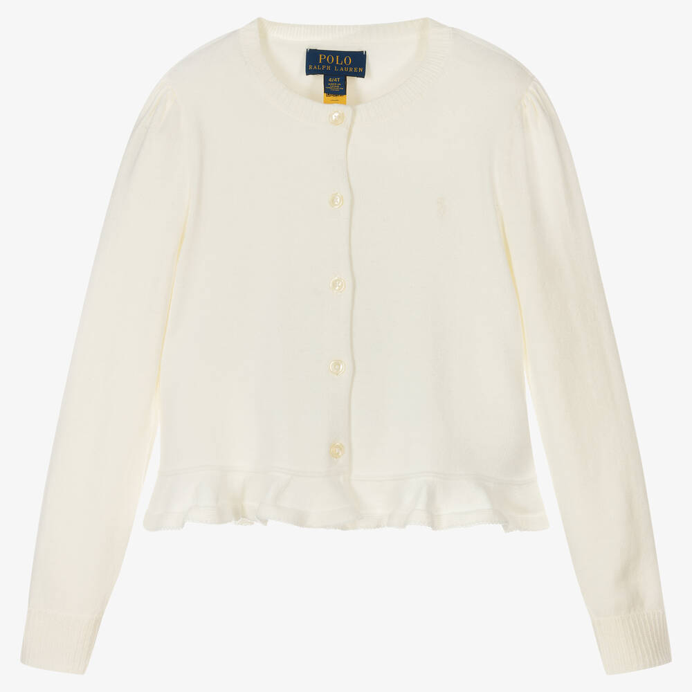 Ivory cotton cardigan clearance