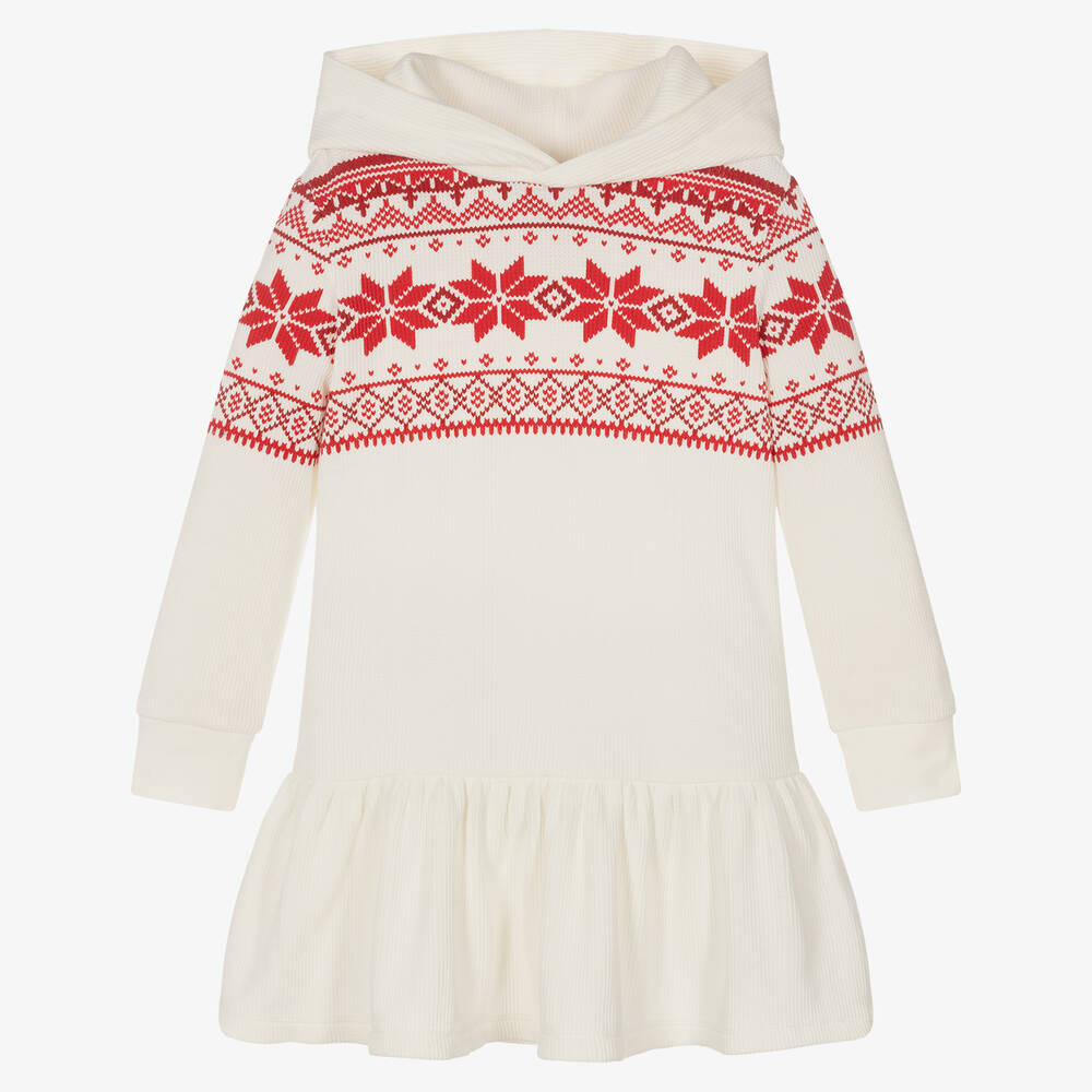 Polo Ralph Lauren - Elfenbeinfarbenes Norweger-Kleid | Childrensalon