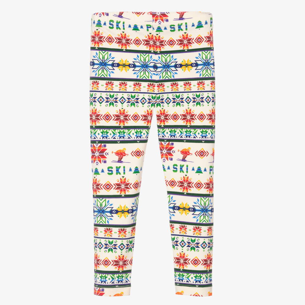 Поло Ralph Lauren-Кремовые праздничные легинсы | Childrensalon Outlet