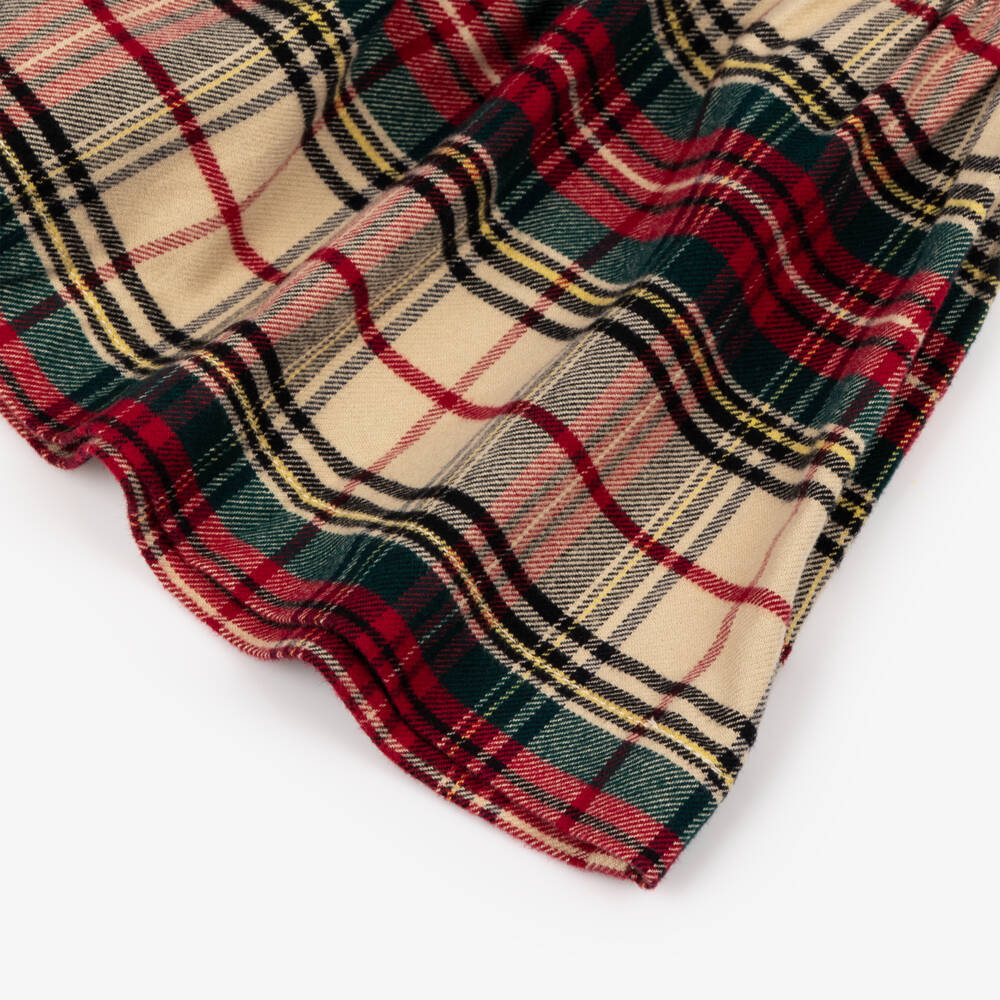 Ralph Lauren-Girls Ivory & Red Check Skirt Set | Childrensalon Outlet