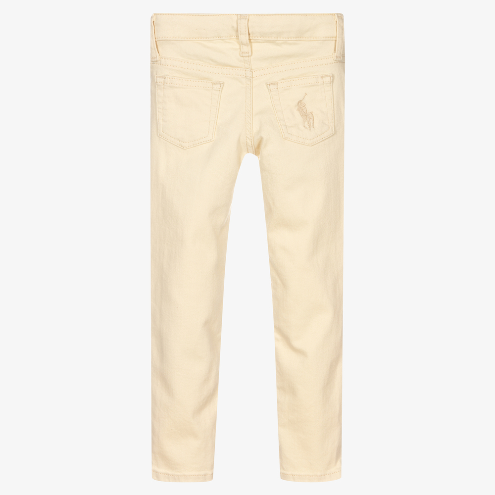 Polo Ralph Lauren-Girls Ivory Skinny Jeans | Childrensalon Outlet