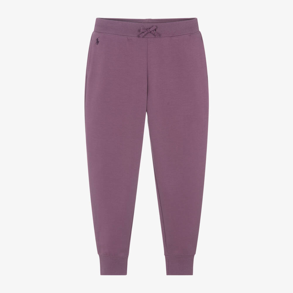 Ralph Lauren-بنطلون رياضي قطن لون بنفسجي للبنات | Childrensalon Outlet