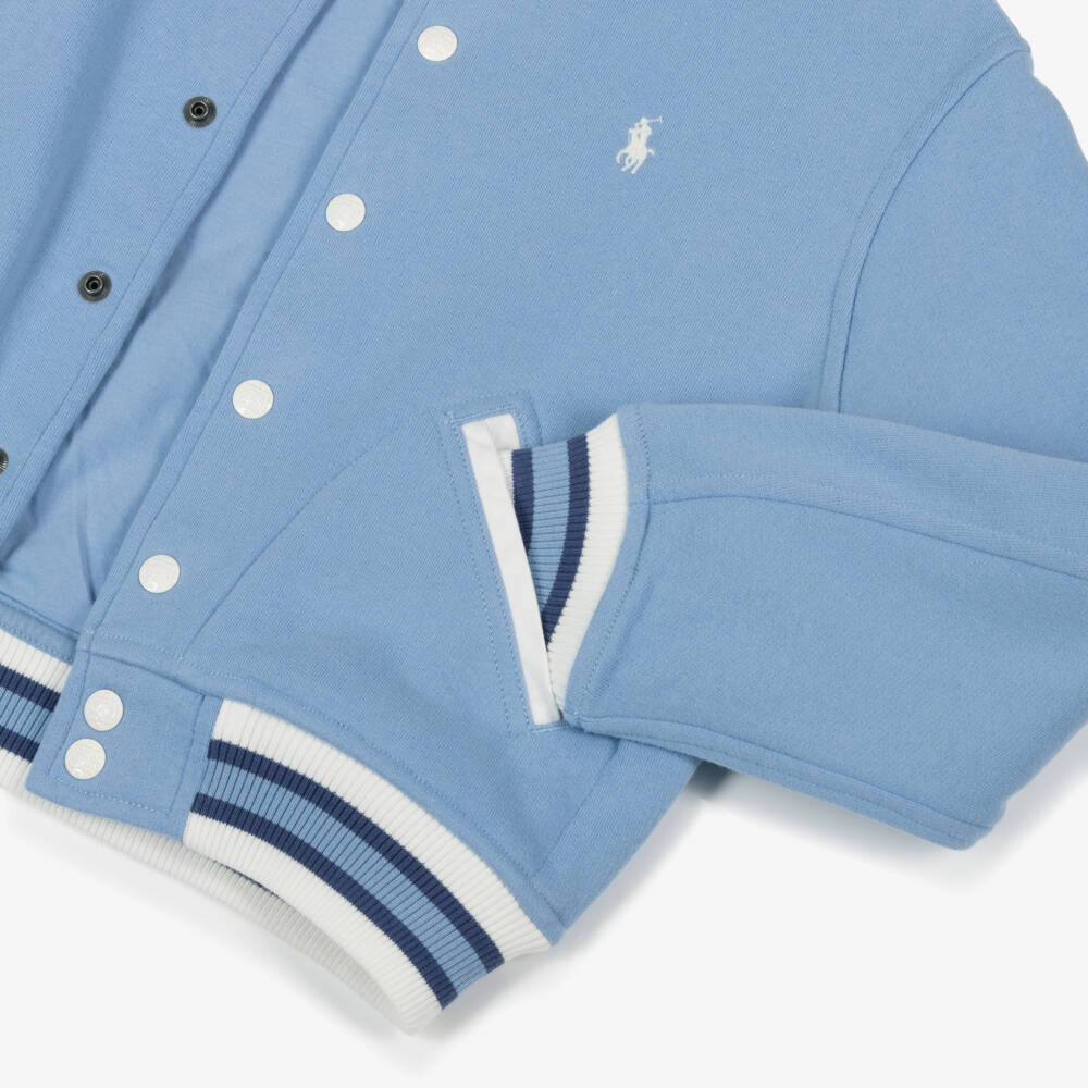 Ralph Lauren-جاكيت رياضي أزرق فاتح للبنات | Childrensalon Outlet
