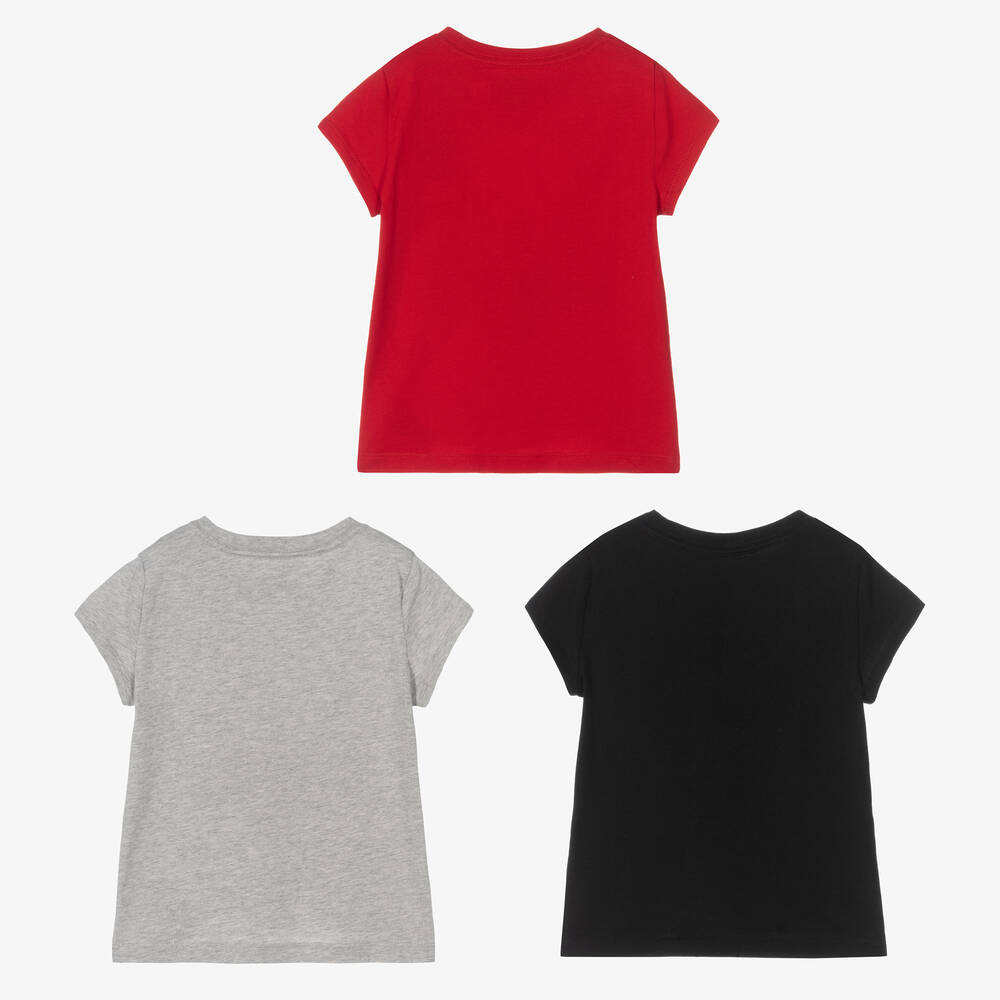 Polo Ralph Lauren Girls Logo T Shirts 3 Pack Childrensalon Outlet