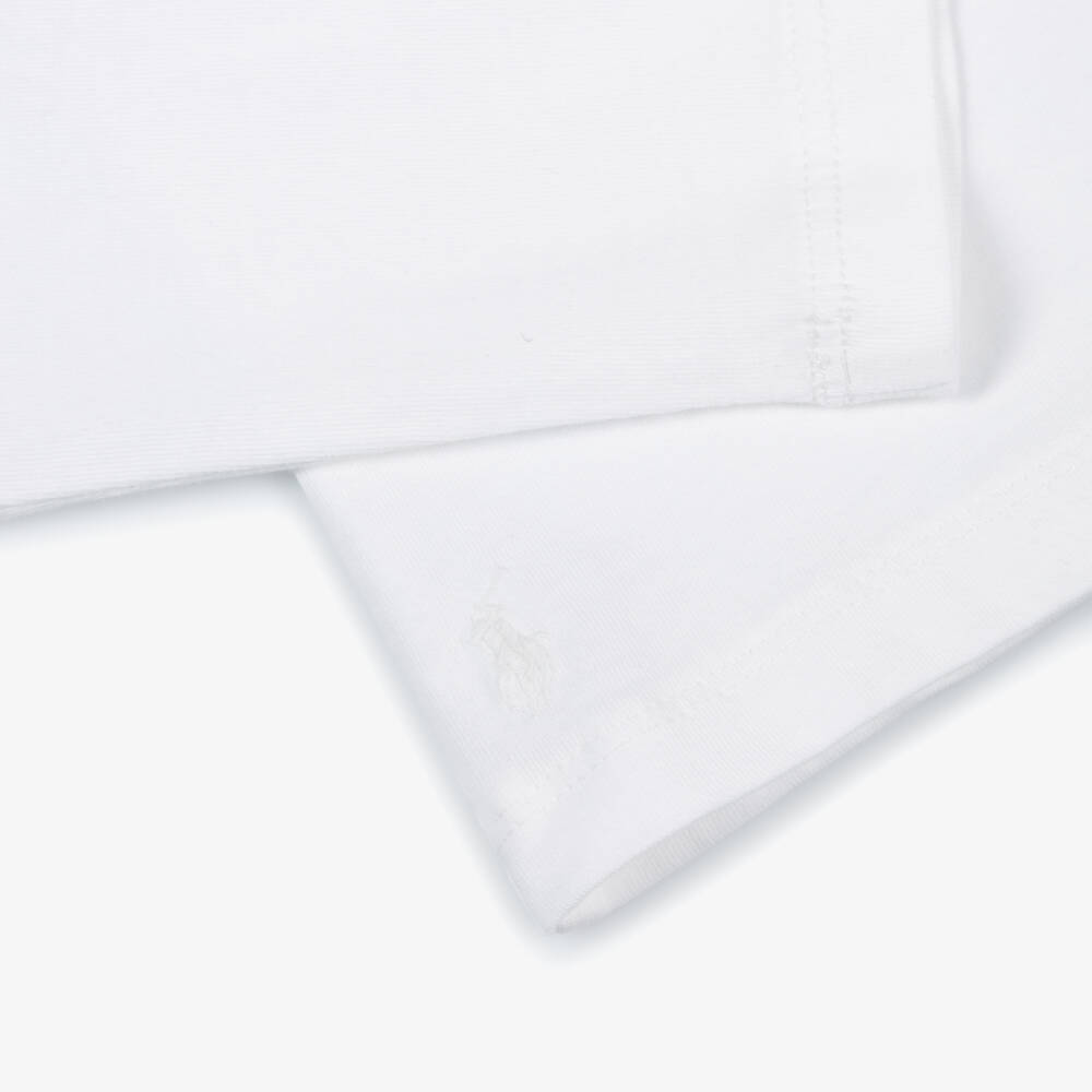 Ralph Lauren-Girls Long-Sleeve White Top | Childrensalon Outlet