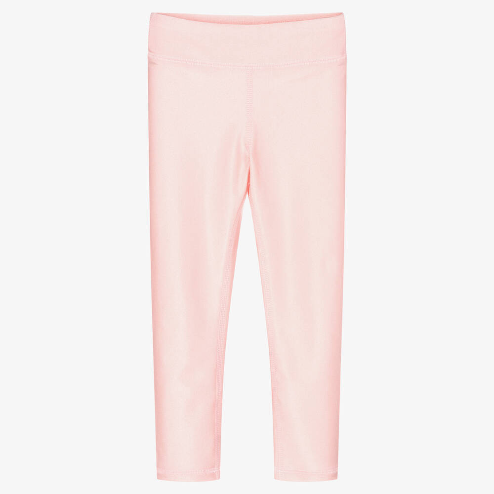 Polo Ralph Lauren-Girls Metallic Pink Leggings | Childrensalon Outlet