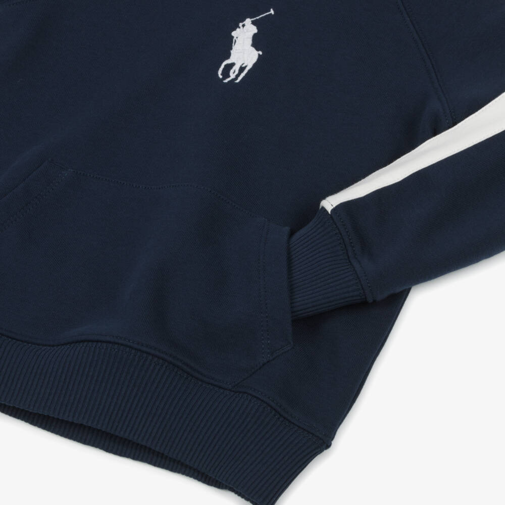 Ralph Lauren-Уютный худи в морском стиле для девочек | Childrensalon Outlet