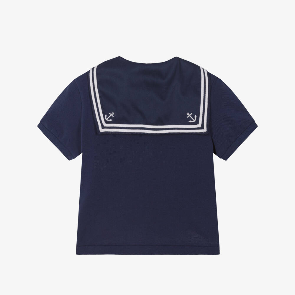 Ralph Lauren-Girls Nautical Navy Sailor Polo | Childrensalon Outlet