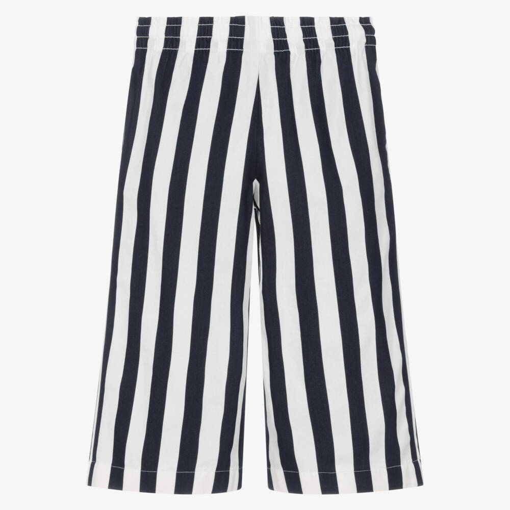 Ralph Lauren-Girls Nautical Stripe Cotton Trousers | Childrensalon Outlet