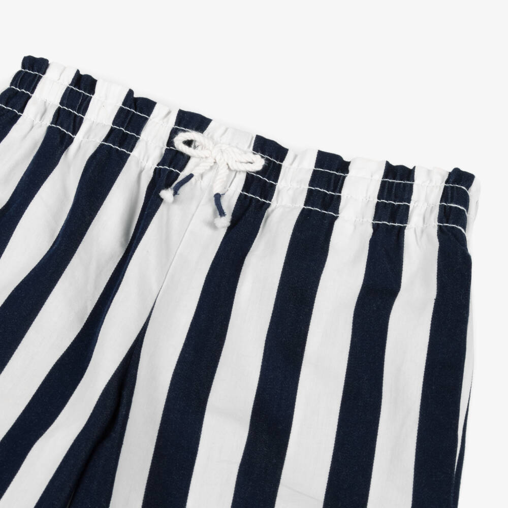 Ralph Lauren-Girls Nautical Stripe Cotton Trousers | Childrensalon Outlet