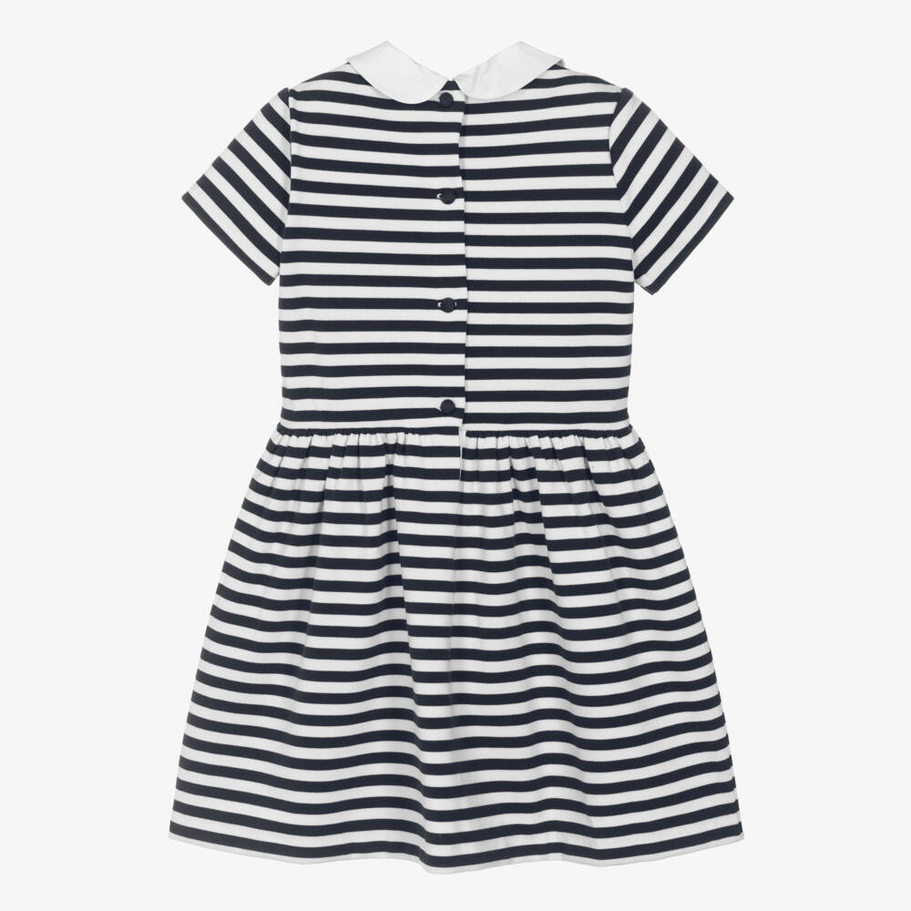 Ralph Lauren-فستان بحري مخطط للبنات | Childrensalon Outlet