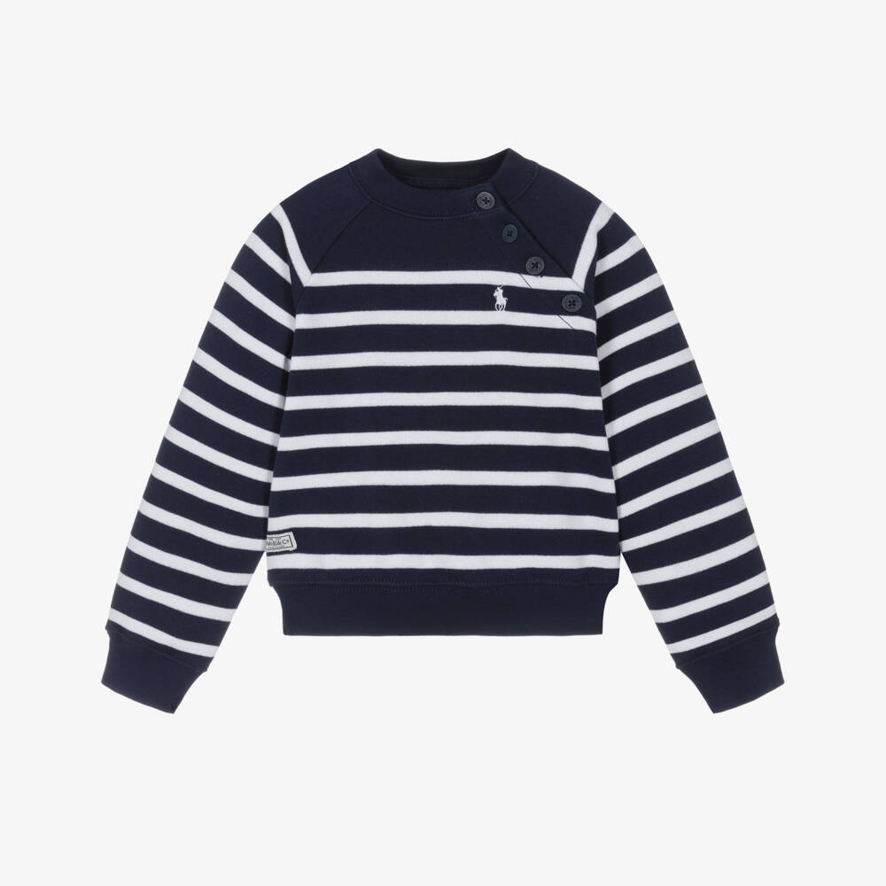 Ralph Lauren-Girls Nautical Stripe Knit Pullover | Childrensalon Outlet