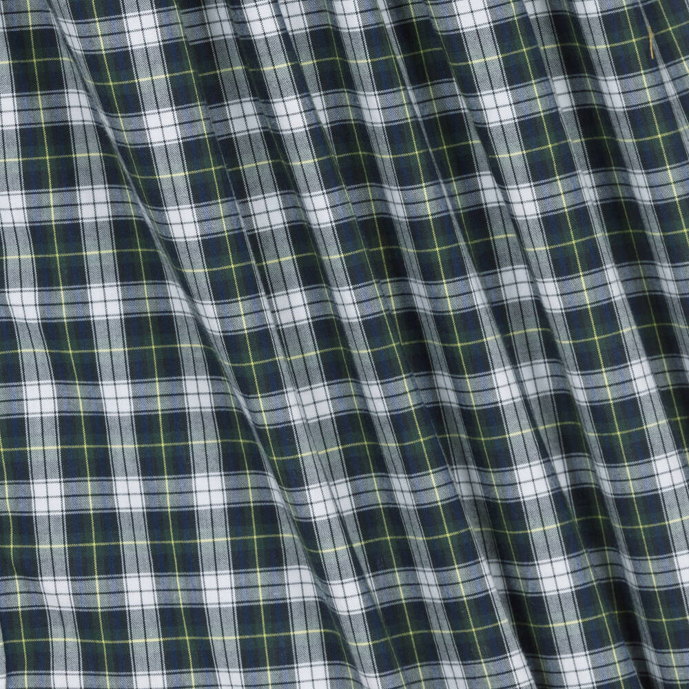 Ralph Lauren-Girls Navy Blue Check Cotton Dress | Childrensalon Outlet