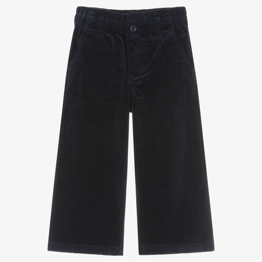 Ralph Lauren - Navyblaue Hose aus Baumwollcord | Childrensalon