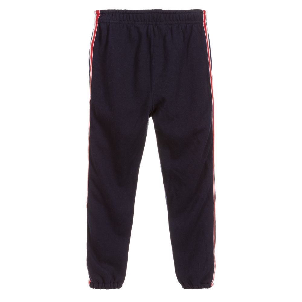 Polo Ralph Lauren - Girls Navy Blue Cotton Joggers | Childrensalon Outlet