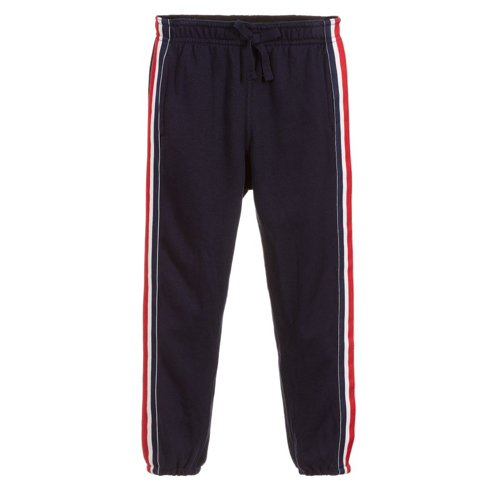 Polo Ralph Lauren - Girls Navy Blue Cotton Joggers | Childrensalon