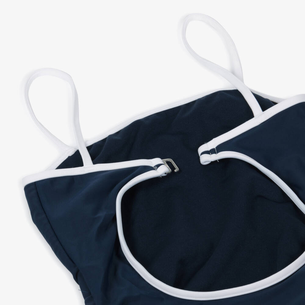 Ralph Lauren-Girls Navy Blue Polo Bear Swimsuit | Childrensalon Outlet