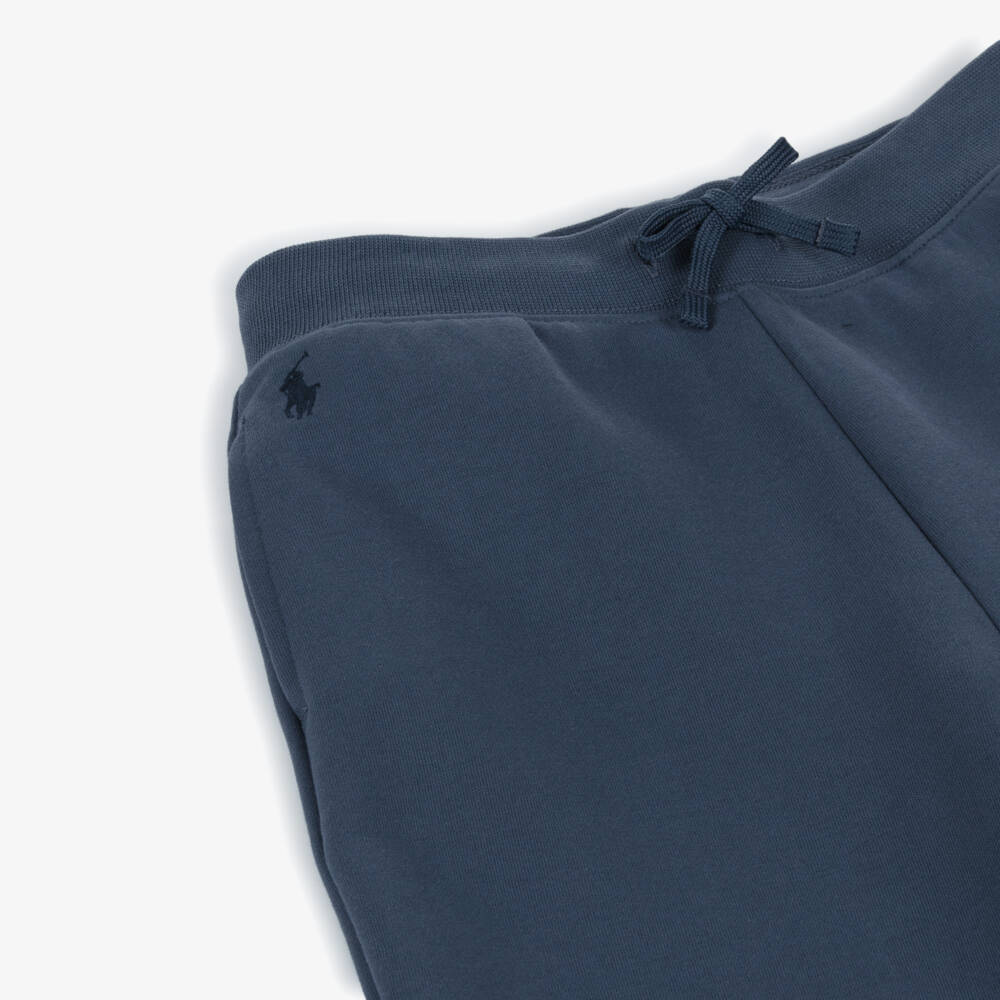 Ralph Lauren-Girls Navy Cotton Jersey Joggers | Childrensalon Outlet