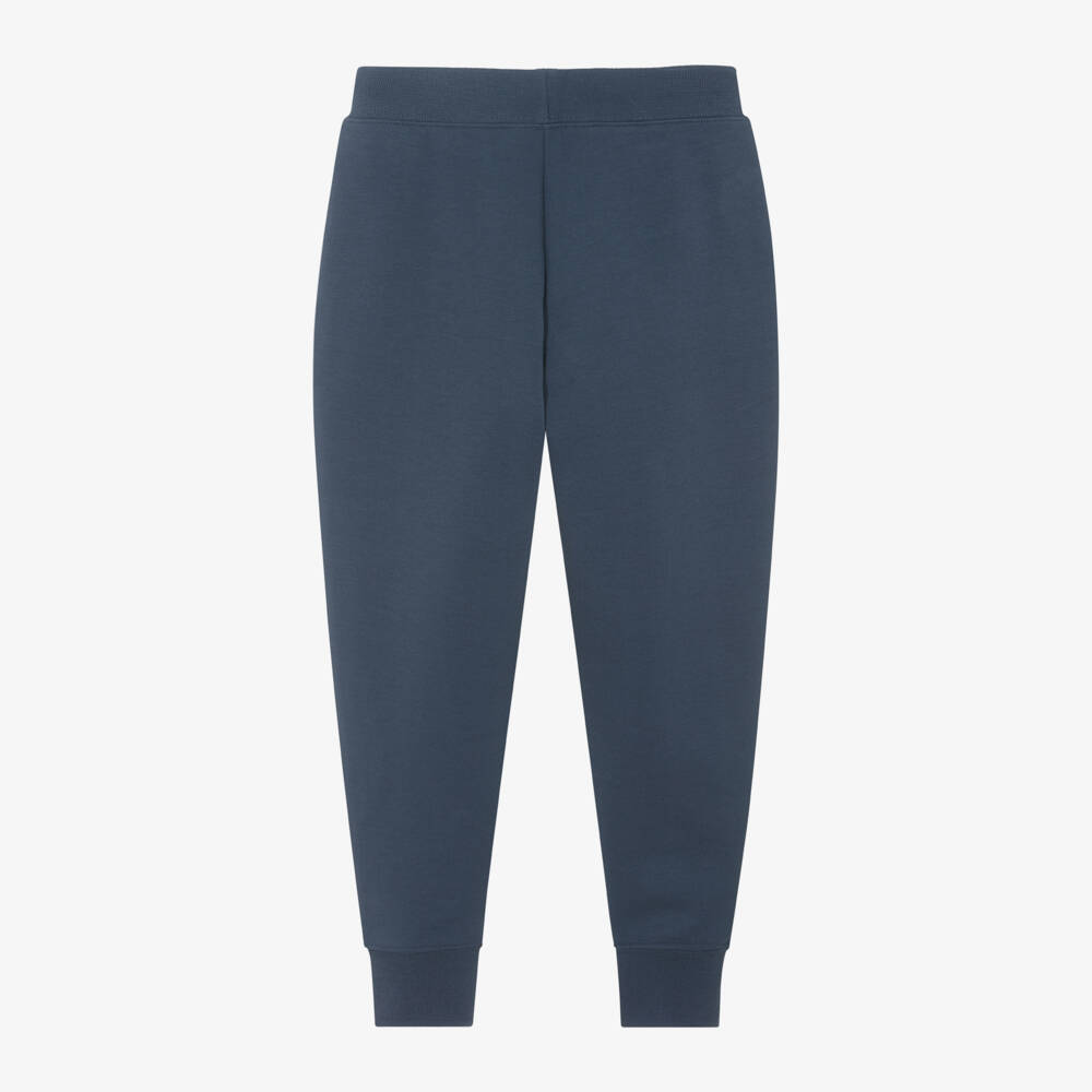 Ralph Lauren-Girls Navy Cotton Jersey Joggers | Childrensalon Outlet