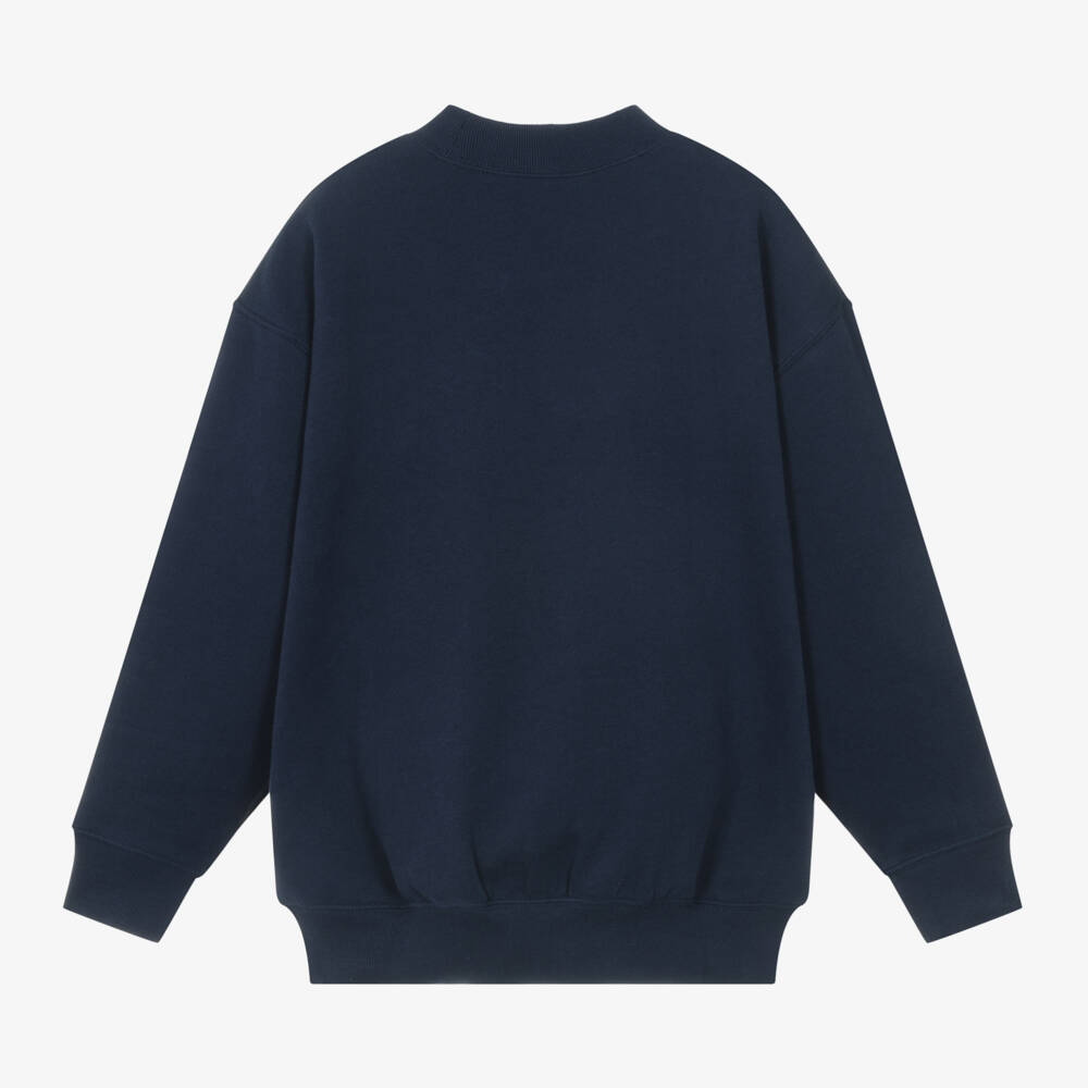 Ralph Lauren-Синий хлопковый свитшот 1967 Varsity для девочек | Childrensalon Outlet