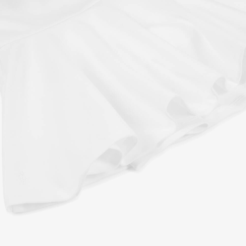 Ralph Lauren-Girls Off-White Flounce Skort | Childrensalon Outlet