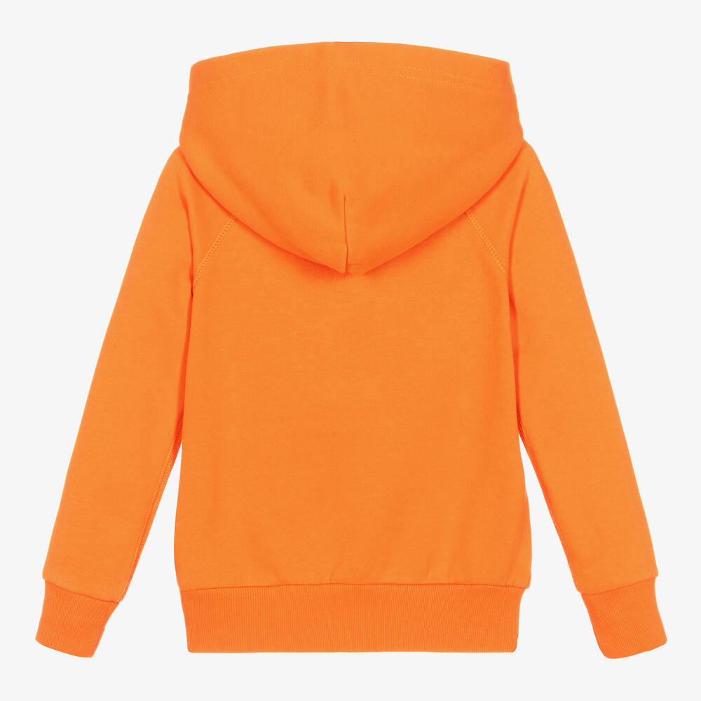 Ralph Lauren Sweat capuche orange en coton fille
