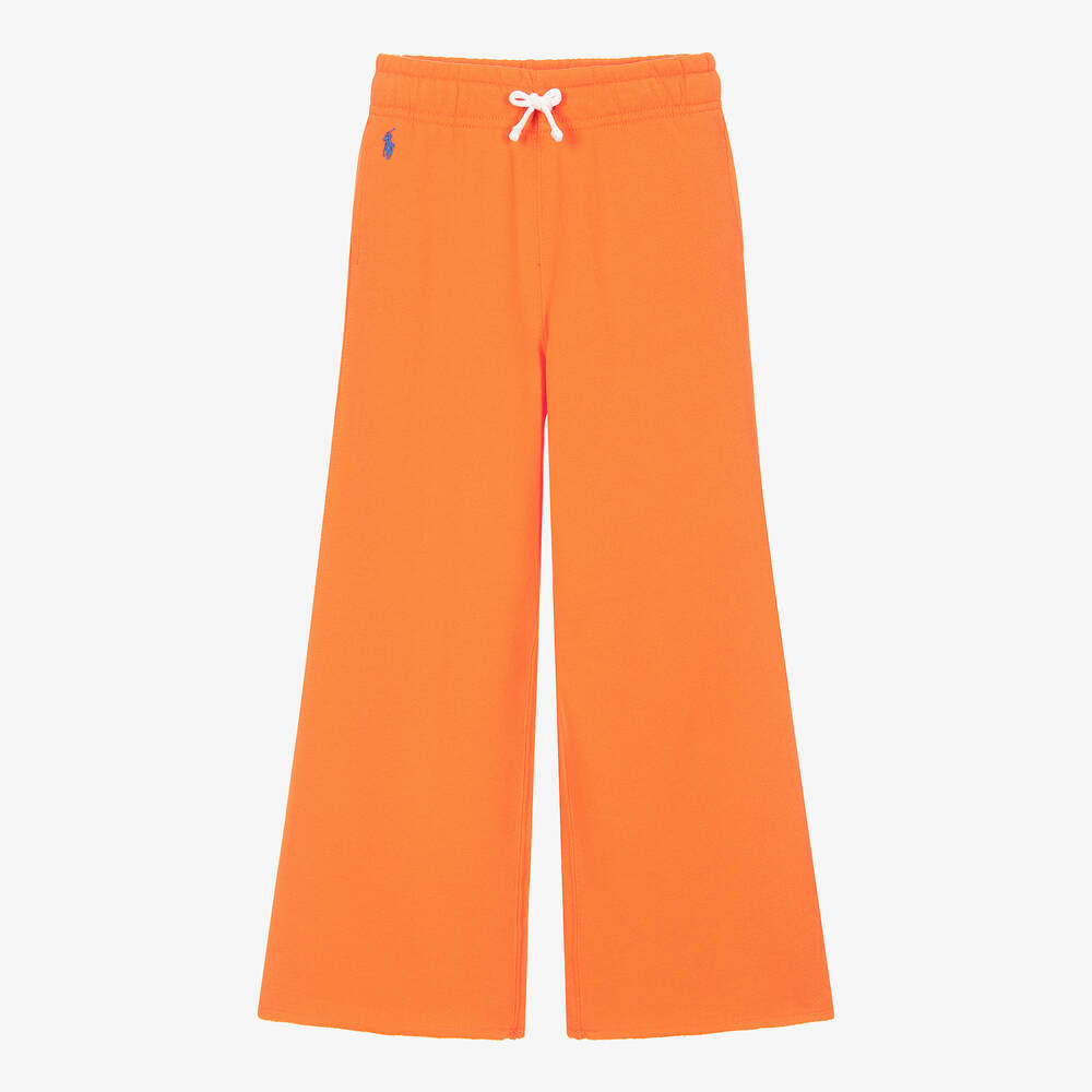 Ralph Lauren - Bas de jogging large orange fille | Childrensalon