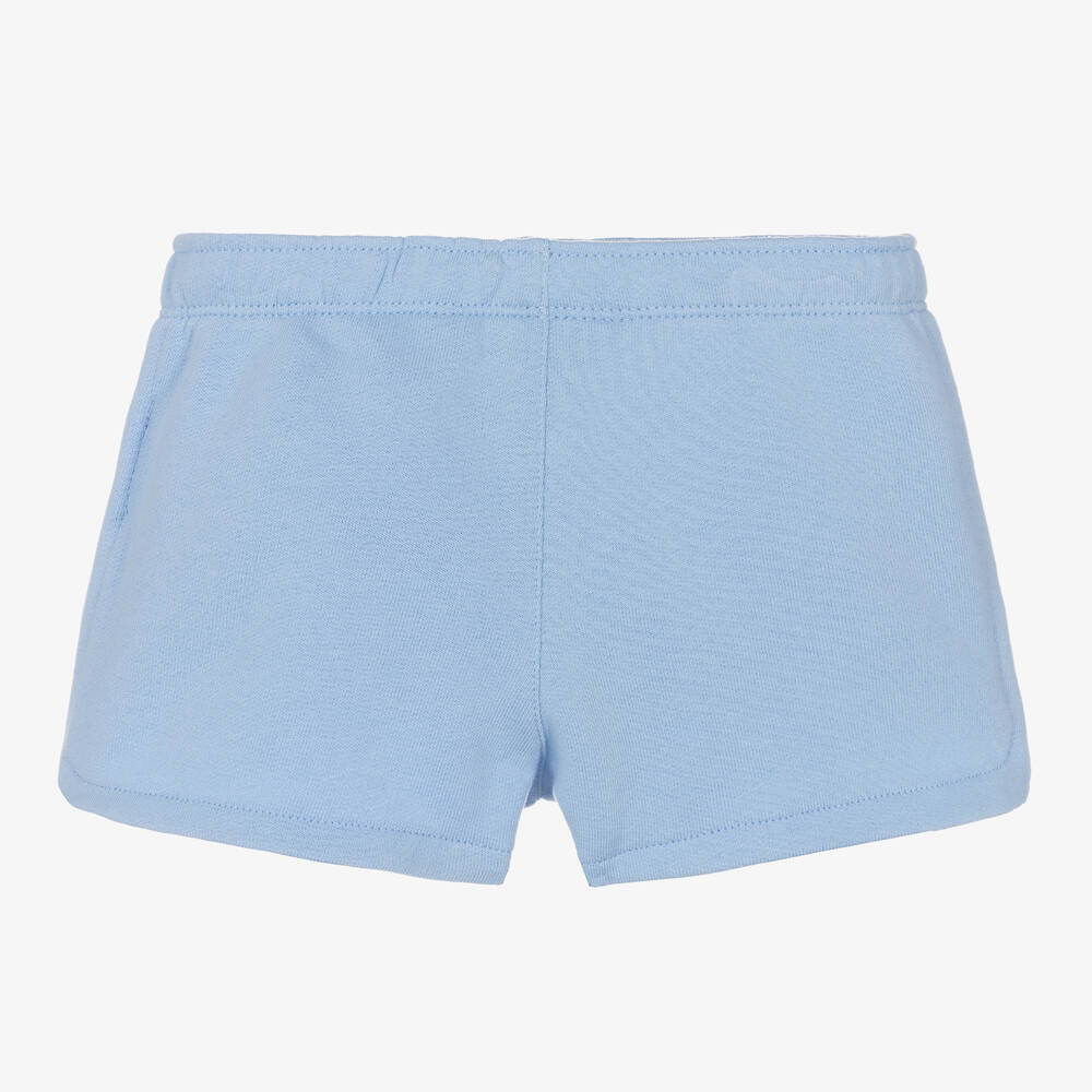 Ralph Lauren-Girls Pale Blue Jersey Shorts | Childrensalon Outlet