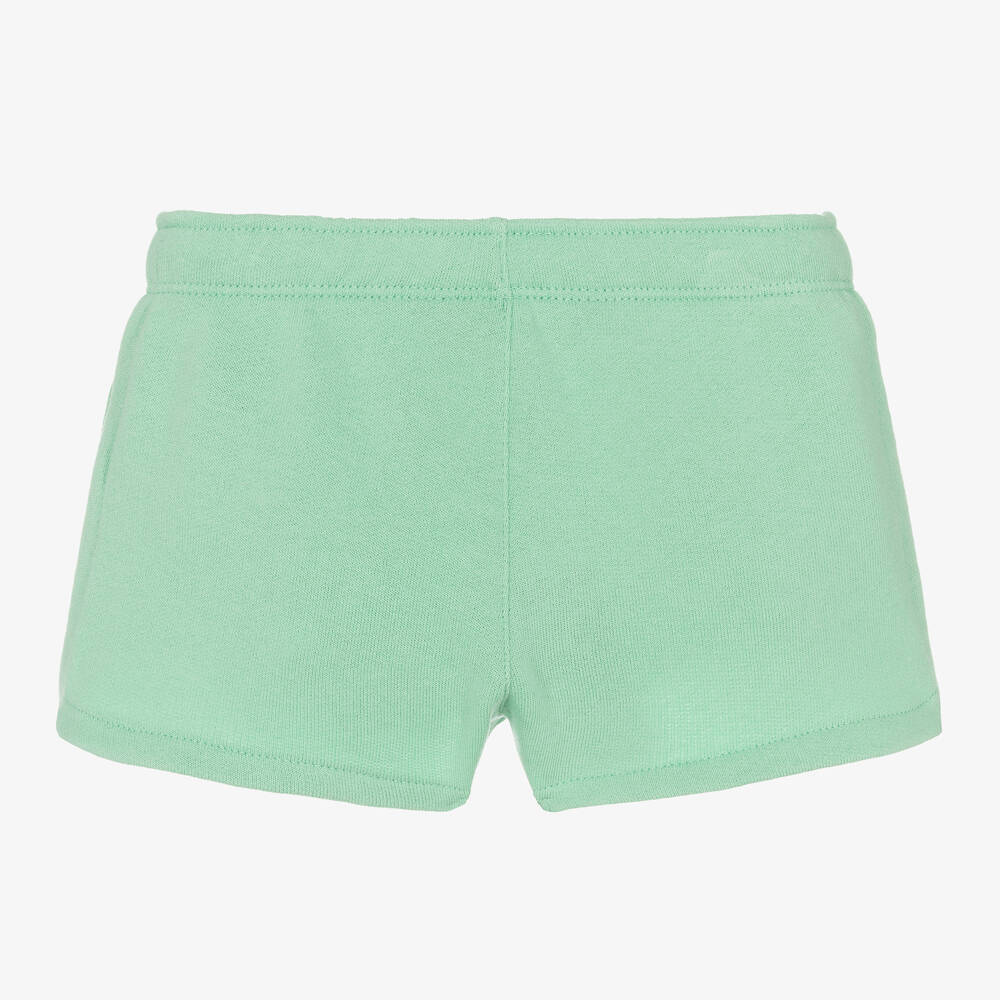 Green jersey shorts top