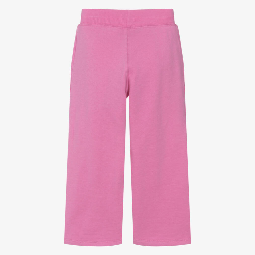 Ralph Lauren-Girls Pink Comfy Wide-Leg Trousers | Childrensalon Outlet