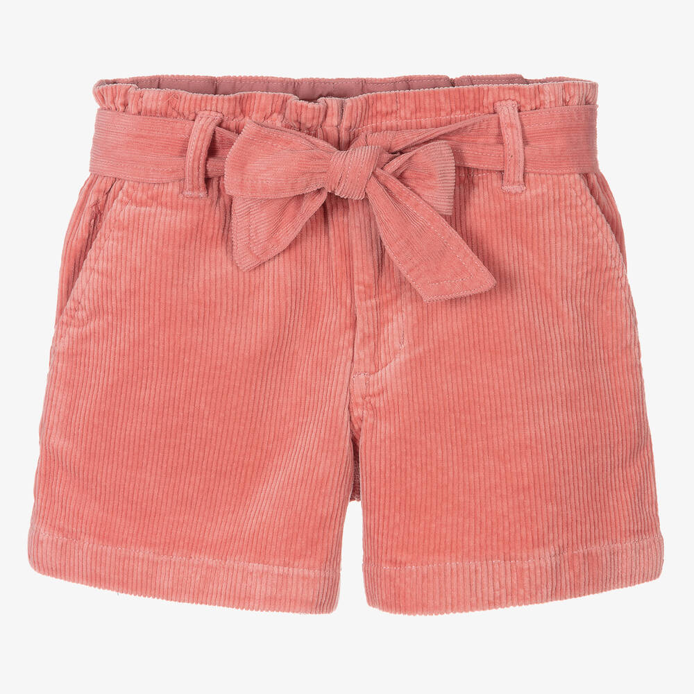 Polo Ralph Lauren - Girls Pink Corduroy Shorts | Childrensalon