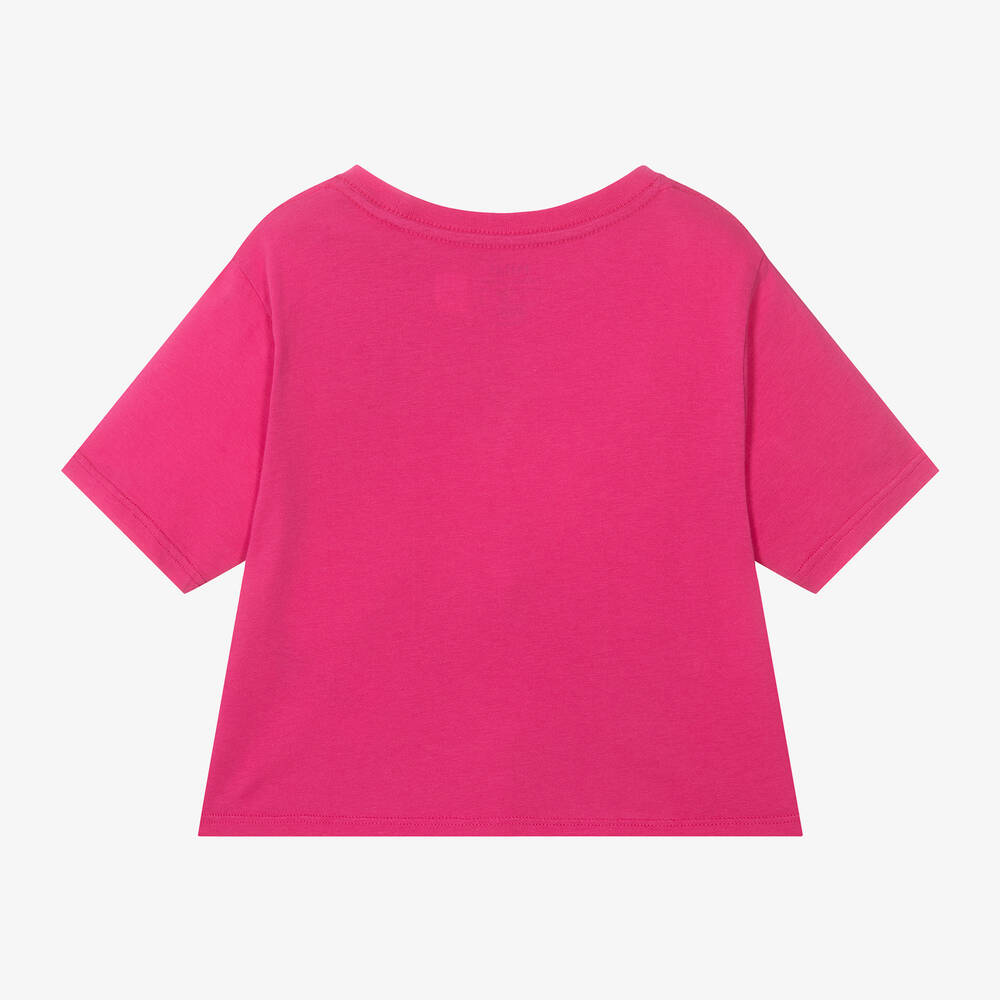 Ralph Lauren - Girls Pink Cotton Big Pony T-Shirt