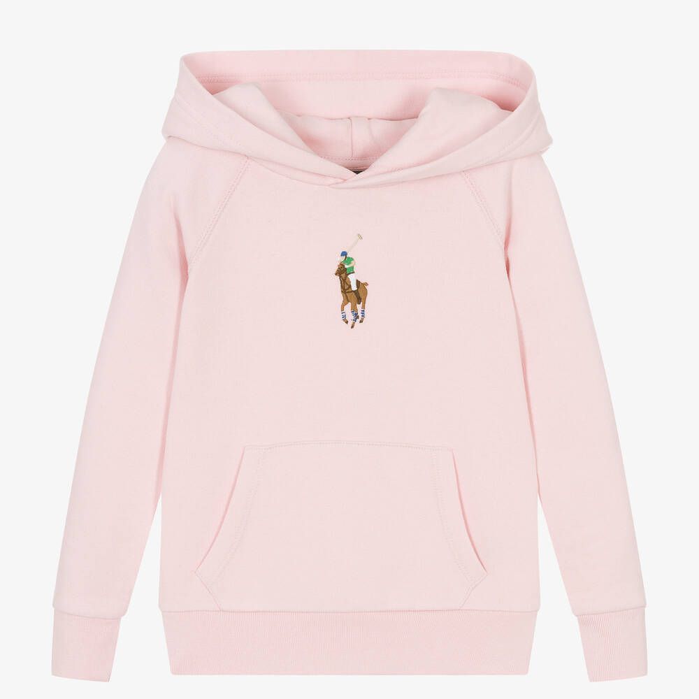 Ralph Lauren - Sweat à capuche rose Fille | Childrensalon