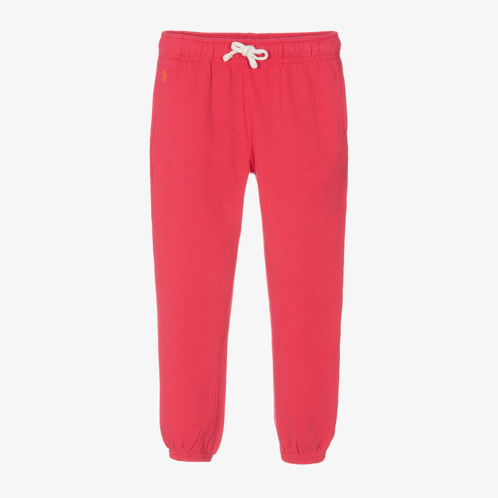 Ralph Lauren - Jogging rose en coton pour fille | Childrensalon