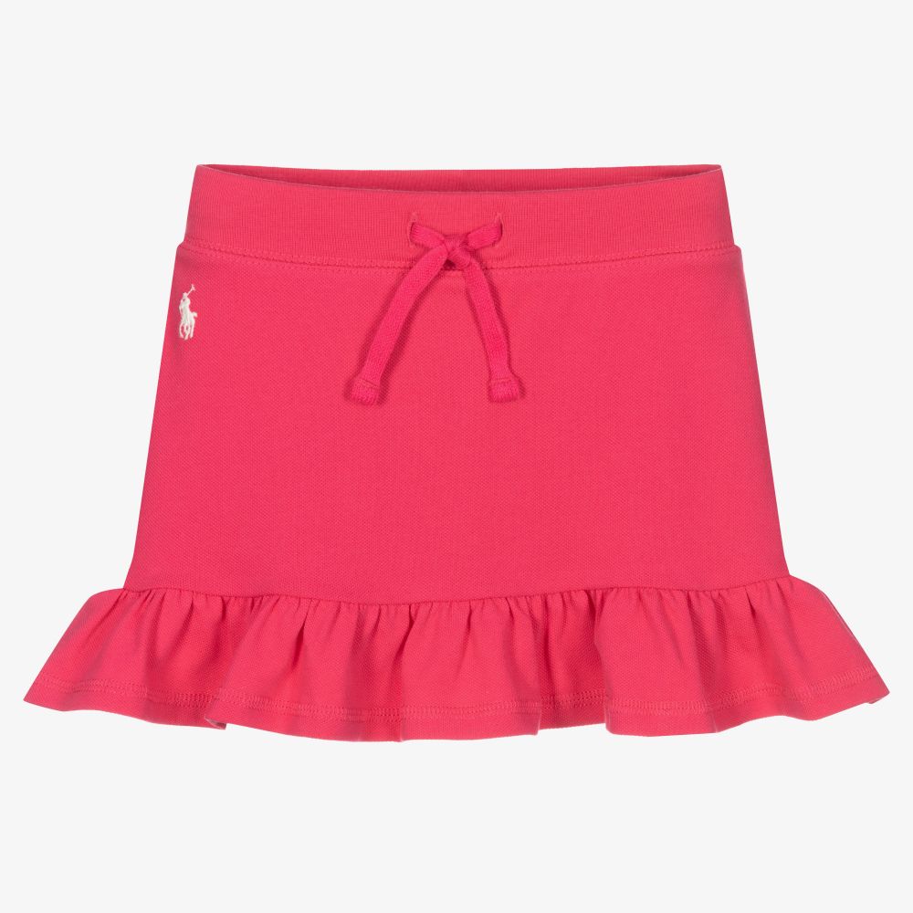 Polo Ralph Lauren - Pinker Baumwollpiqué-Skort (M) | Childrensalon