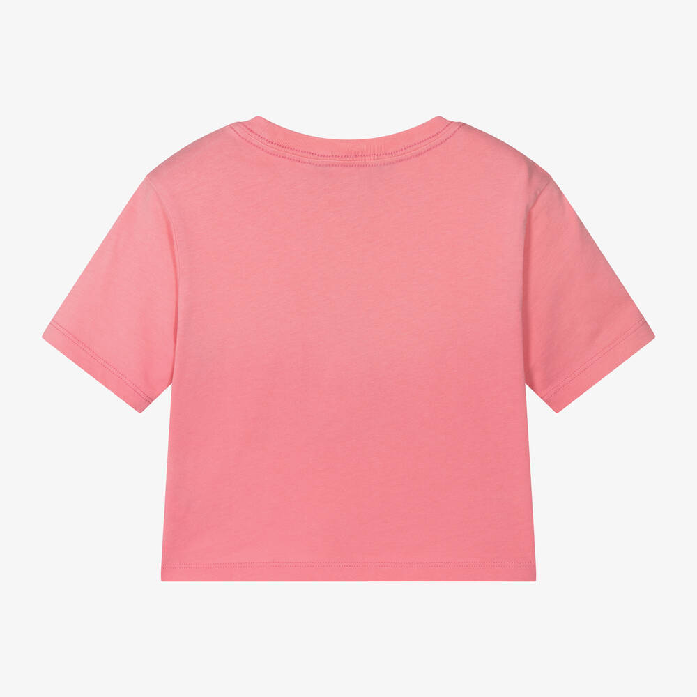 Ralph Lauren-Girls Pink Cotton T-Shirt | Childrensalon Outlet