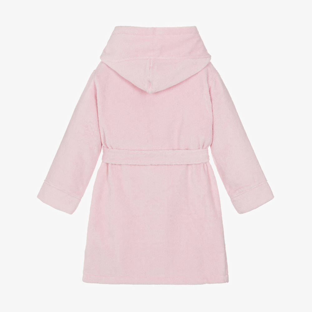 Ralph Lauren-Girls Pink Cotton Towelling Robe | Childrensalon Outlet