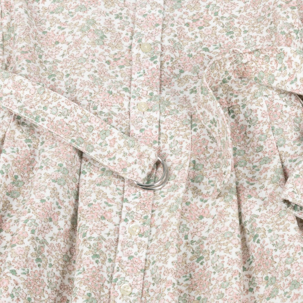 Ralph Lauren-فستان قطني وردي مزهر للبنات | Childrensalon Outlet