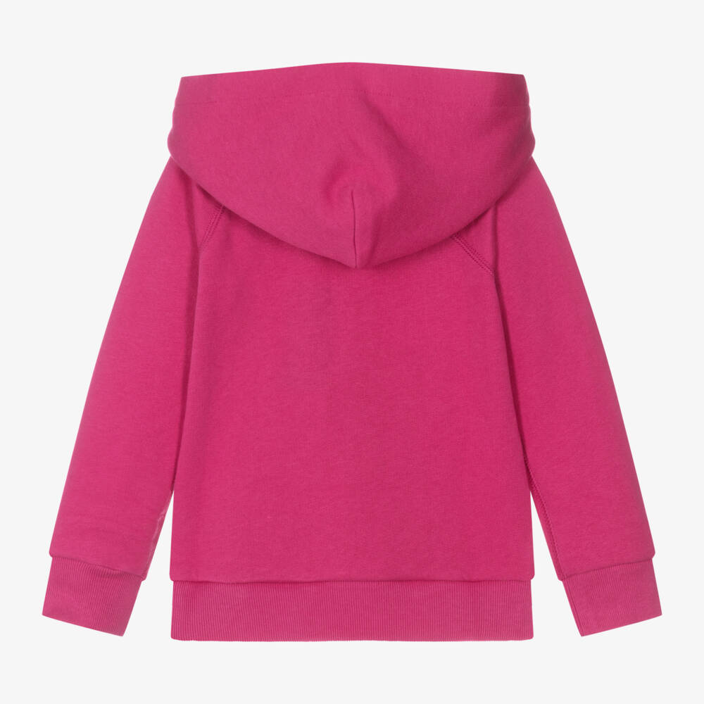 رالف لورين-هودي بنقشة حصان قطن لون زهري للبنات | Childrensalon Outlet