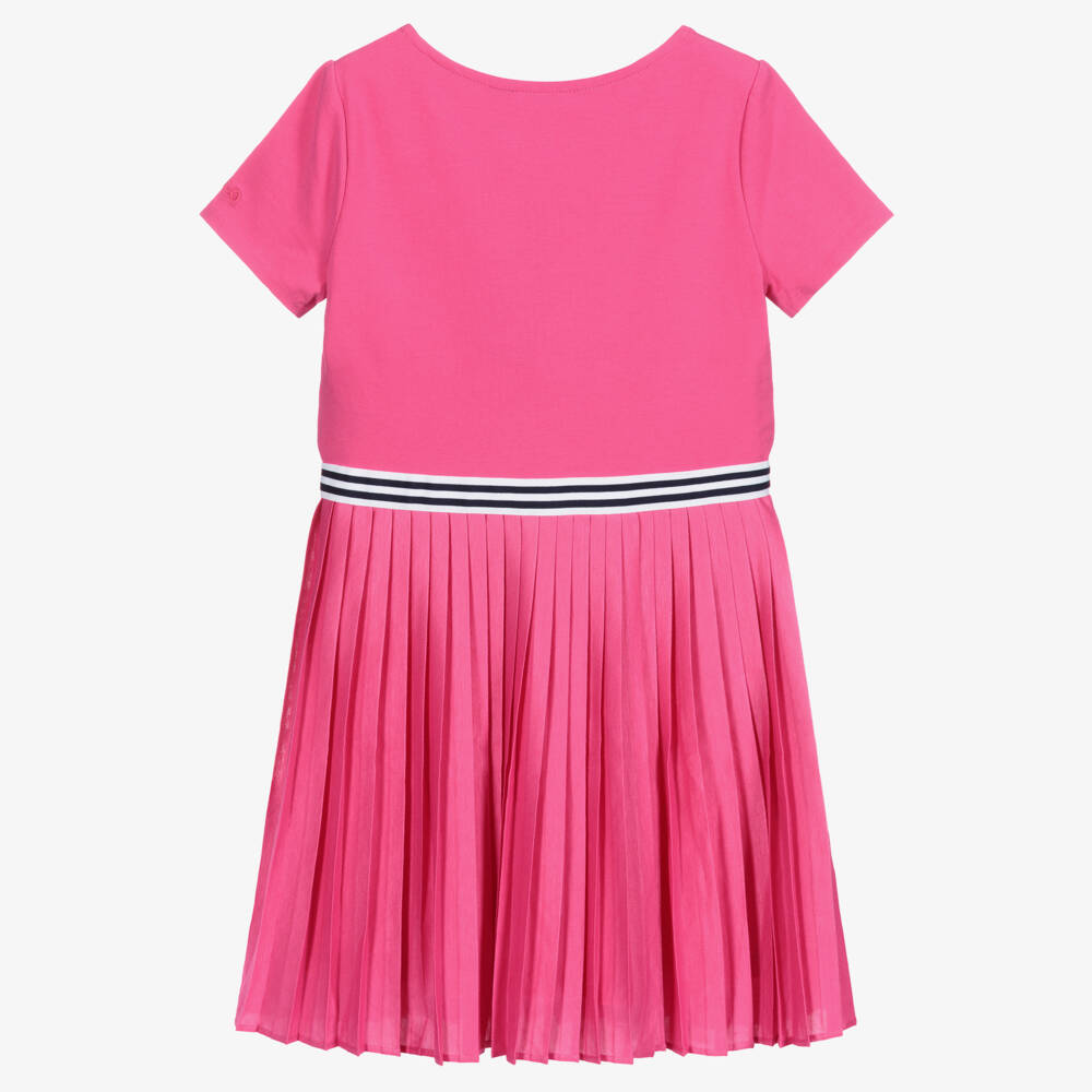 Polo Ralph Lauren-Girls Pink Pleated Dress | Childrensalon Outlet