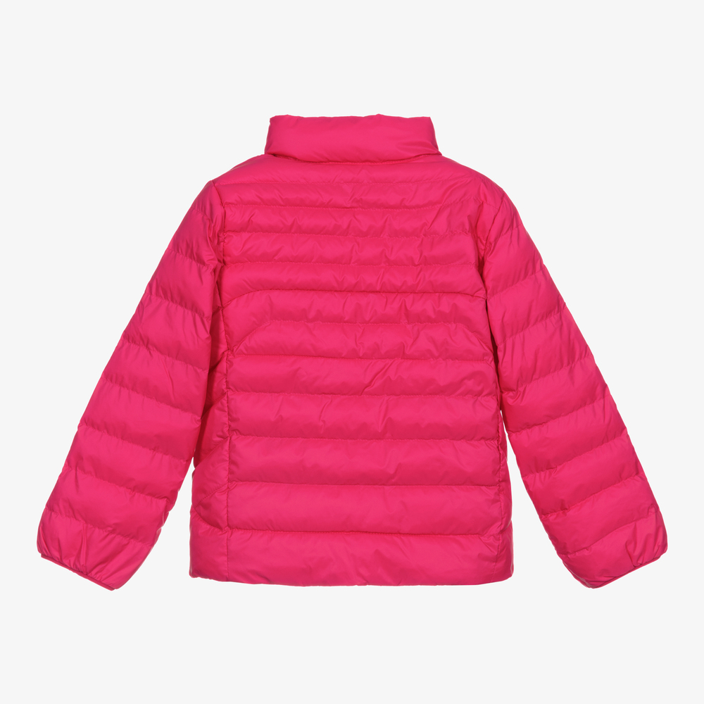 Pink polo bubble coat new arrivals