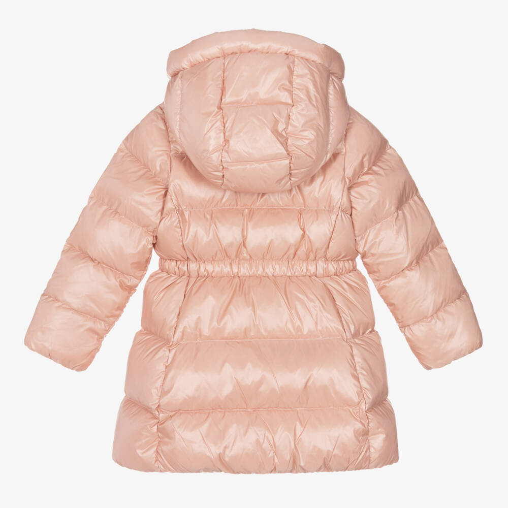 Ralph Lauren-معطف بهودي مبطن لون زهري للبنات | Childrensalon Outlet